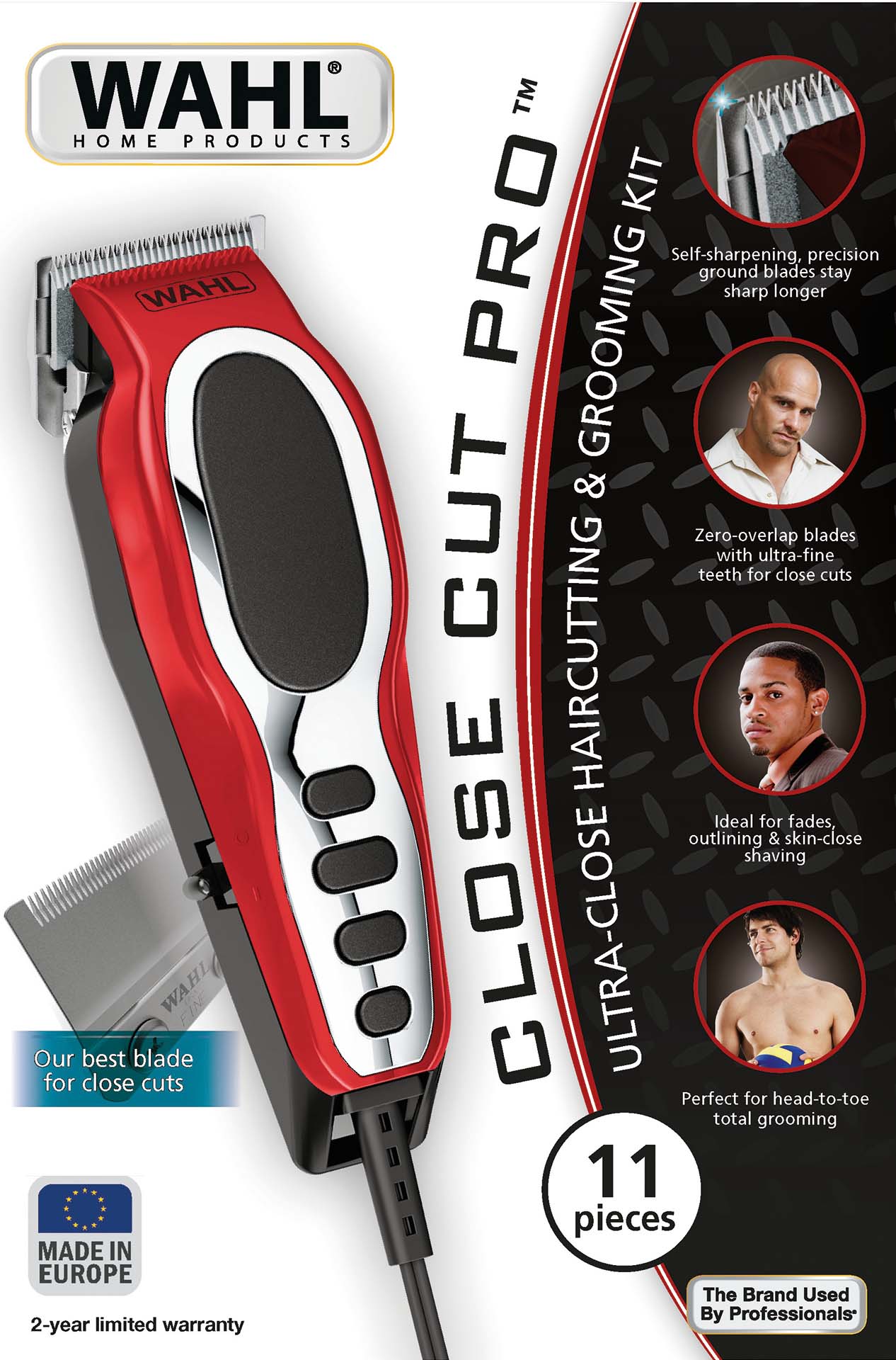 WAHL Close Cut Red